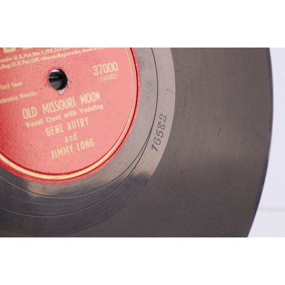 Gene Autry - Tumbling Tumbleweeds/ Old Missouri Moon 1946 10" 78rpm Record 37000 - Picture 12 of 16